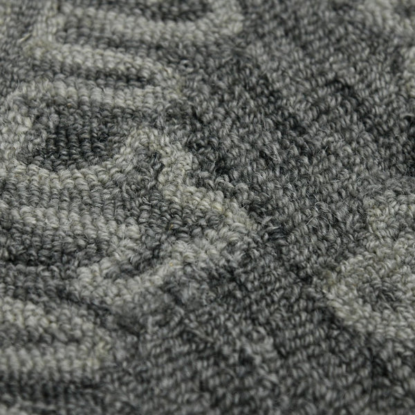 Amer Rugs Boscage Classic Geometric Hand-hooked Area Rug, Timeless Charm For Modern And Traditional Spaces Graphite Wool Bos360203