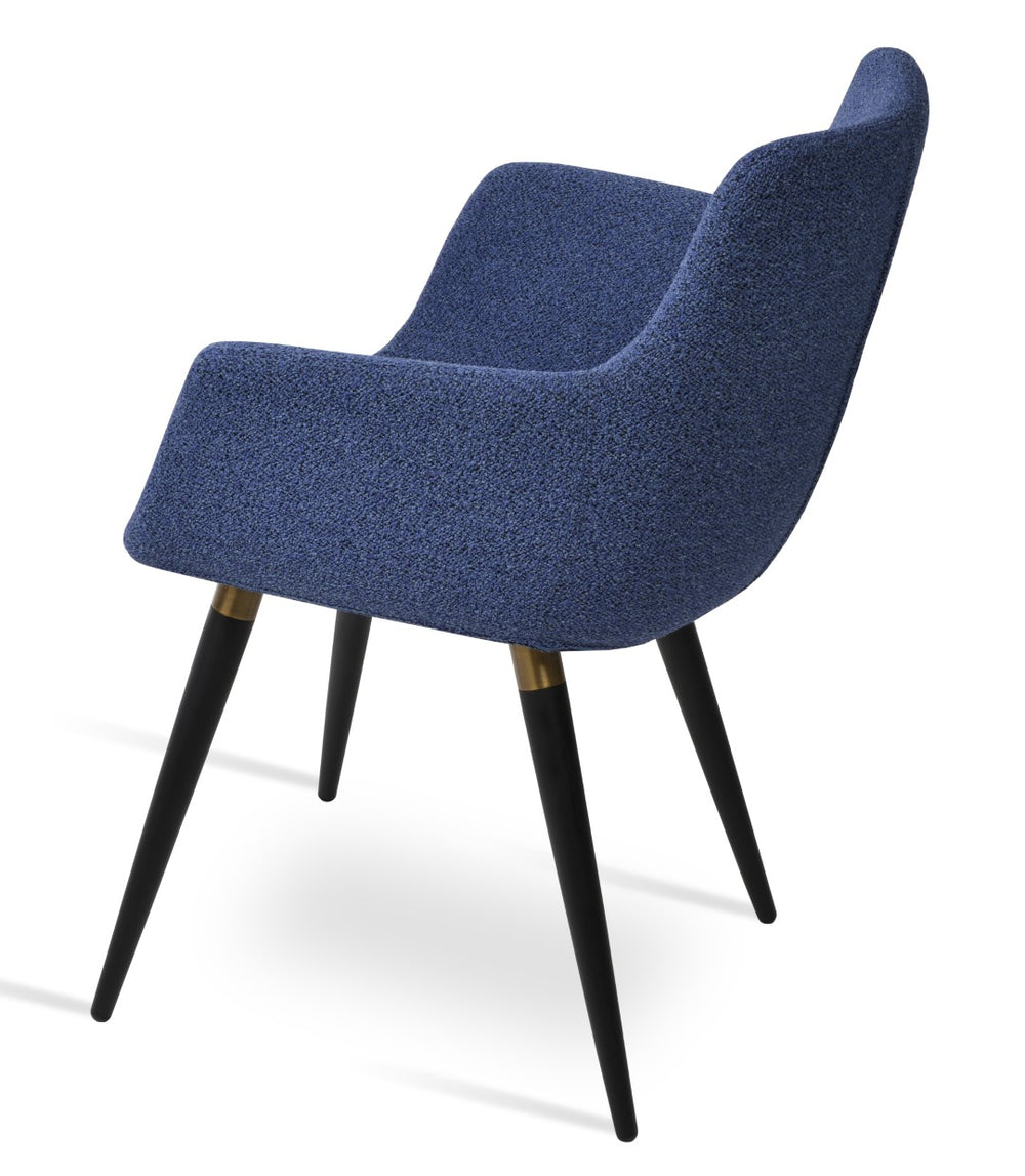 Soho Concept Bottega Ana Counter Dining Chair - Stylish Metal Legs, Luxurious Fabrics & 10-year Guarantee Options Blue,Black,Gold  Soho-concept-dining-chair-01103