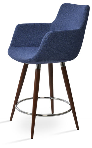 Soho Concept Bottega Ana Barstools & Counterstools - Luxurious Fabrics, Custom Finishes, 10-year Guarantee! Blue,Black,Walnut  Soho-concept-dining-chair-10583