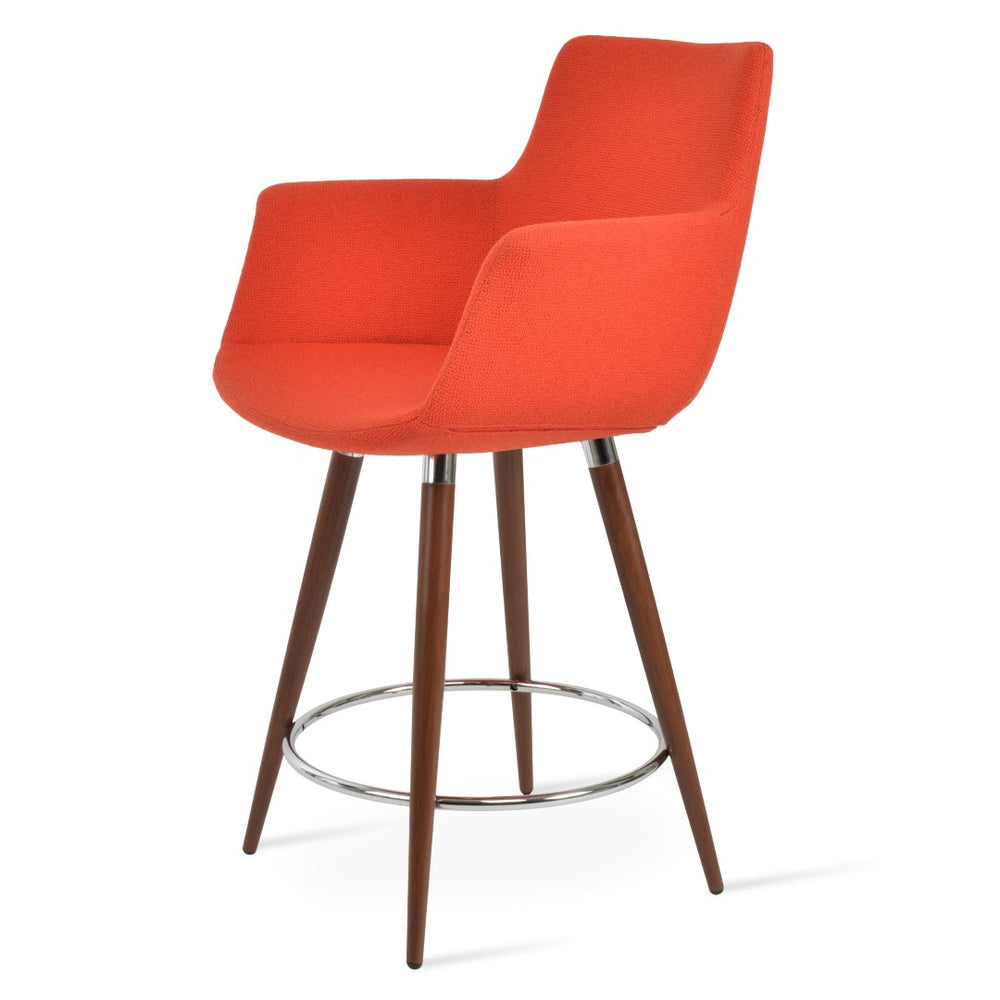Soho Concept Bottega Arm Barstools & Counterstools - Stylish Comfort In Camira Boucle Or Leather With 10-year Warranty Orange  Soho-concept-dining-chair-10661