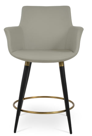 Soho Concept Bottega Adjustable Arm Barstools & Counterstools - Stylish Leatherette, 2-year Guarantee, Made In Turkiye Black,Gold,Grey  Soho-concept-dining-chair-10649