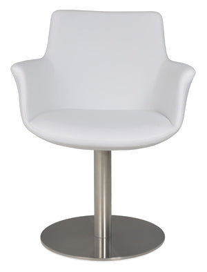 Soho Concept Bottega Arm Office Chair - Stylish Leatherette Dining Chair With Adjustable Heights & 2-year Guarantee White  Soho-concept-dining-chair-01182