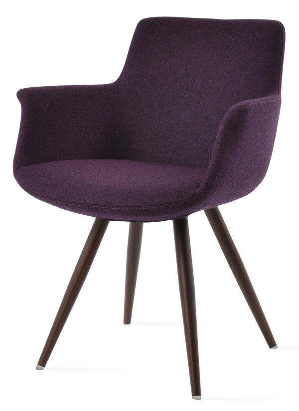 Soho Concept Bottega Arm Office Chair - Stylish Adjustable Dining Chair In Wool & Boucle Fabrics, 10-year Warranty   Soho-concept-dining-chair-01193