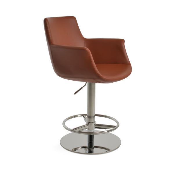 Soho Concept Bottega Arm Barstools & Counterstools - Stylish Leatherette Seats With Adjustable Heights & 2-year Warranty Cinnamon  Soho-concept-dining-chair-10656