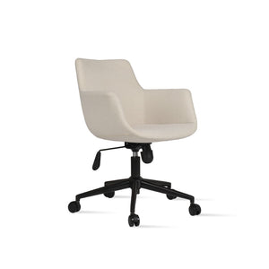 Soho Concept Bottega Arm Office Chair - Premium Upholstery, Adjustable Height, 10-year Guarantee, Stylish Design Black,White  Soho-concept-dining-chair-11689