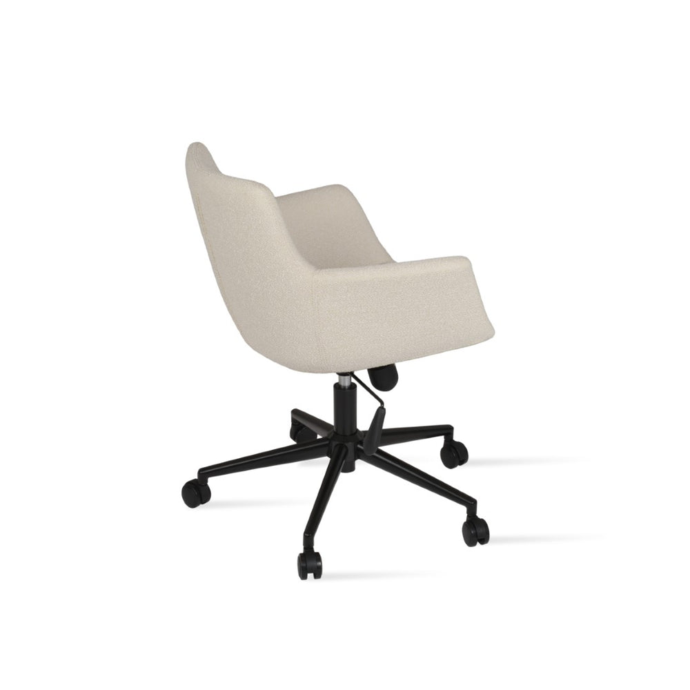 Soho Concept Bottega Arm Office Chair - Premium Upholstery, Adjustable Height, 10-year Guarantee, Stylish Design Grey  Soho-concept-dining-chair-11705