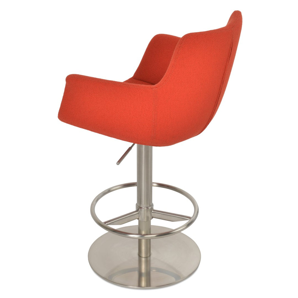 Soho Concept Bottega Arm Barstools & Counterstools - Stylish Comfort In Camira Boucle Or Leather With 10-year Warranty Orange  Soho-concept-dining-chair-10661
