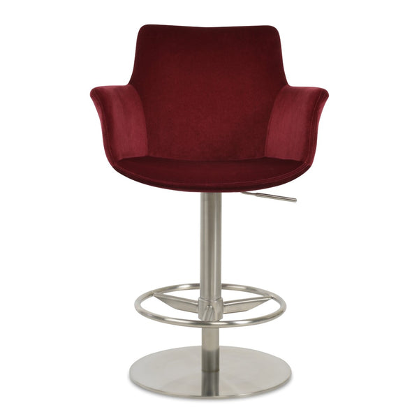 Soho Concept Bottega Ergonomic Arm Barstools & Counterstools - Premium Fabrics, Adjustable Heights, 10-year Warranty   Soho-concept-dining-chair-10665