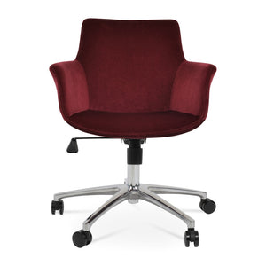 Soho Concept Bottega Arm Executive Office Chair - Luxurious Upholstery, Ergonomic Design, 10-year Guarantee, Blue Office  Soho-concept-dining-chair-11690