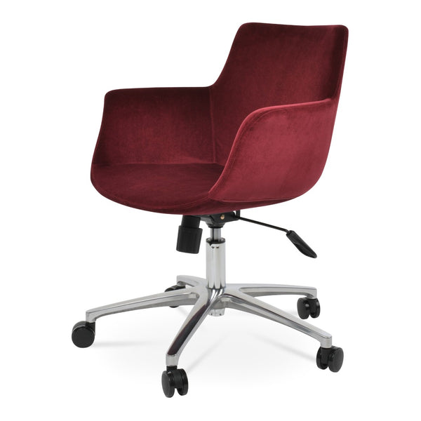 Soho Concept Bottega Arm Executive Office Chair - Luxurious Upholstery, Ergonomic Design, 10-year Guarantee, Blue Office  Soho-concept-dining-chair-12671