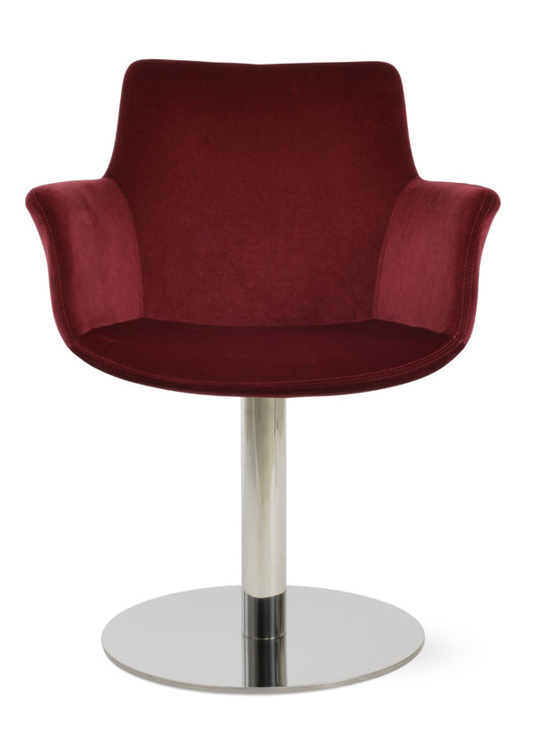 Soho Concept Bottega Arm (Large) Office Chair - Stylish Upholstered Dining Chair With 10-year Guarantee & Comfort Cherry  Soho-concept-dining-chair-01409