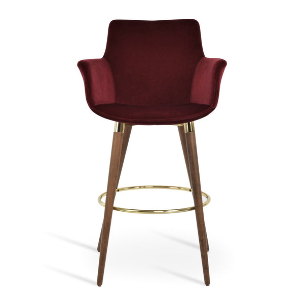 Soho Concept Bottega Arm Barstools & Counterstools - Stylish Upholstered Options With 10-year Guarantee, Elegant Design Gold  Soho-concept-dining-chair-06594