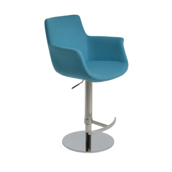Soho Concept Bottega Arm Barstools & Counterstools - Ergonomic Comfort With 10-year Guarantee, Dark Grey & Walnut Turquoise  Soho-concept-dining-chair-07486