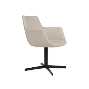 Soho Concept Bottega Arm (Large) Office Chair - Stylish Upholstered Dining Chair With 10-year Guarantee & Comfort Black,White  Soho-concept-dining-chair-01134
