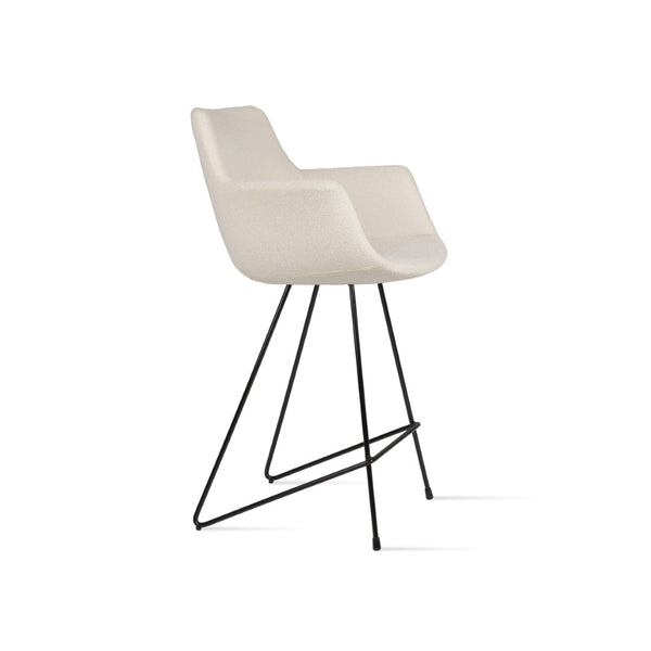Soho Concept Bottega Arm Barstools & Counterstools - Stylish Upholstered Options With 10-year Guarantee, Elegant Design Black,White  Soho-concept-dining-chair-10608