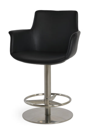 Soho Concept Bottega Arm Barstools & Counterstools - Stylish Leatherette Seats With Adjustable Heights & 2-year Warranty Black  Soho-concept-dining-chair-10609