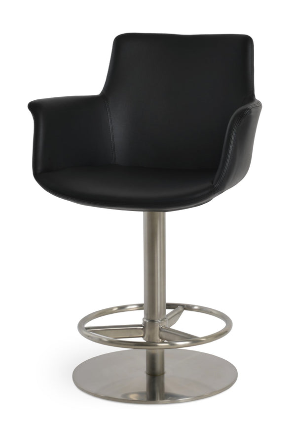 Soho Concept Bottega Arm Barstools & Counterstools - Stylish Leatherette Seats With Adjustable Heights & 2-year Warranty Black  Soho-concept-dining-chair-10609