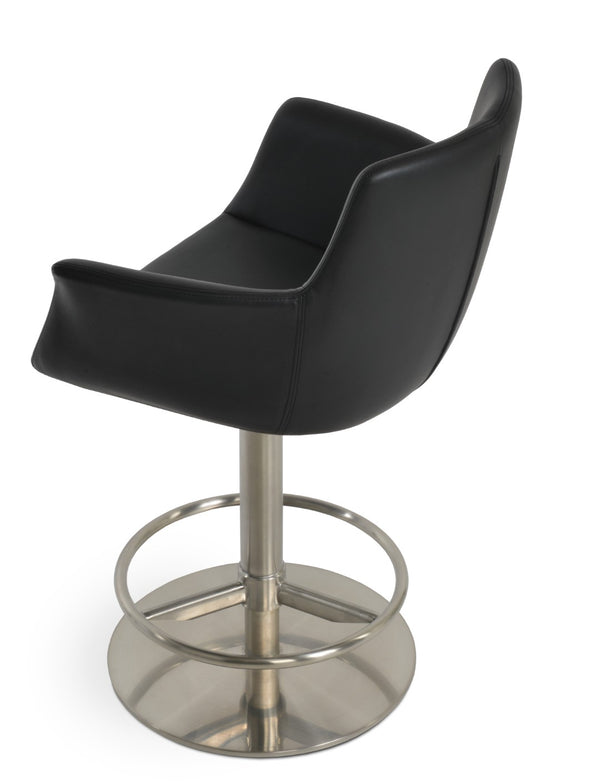 Soho Concept Bottega Arm Barstools & Counterstools - Stylish Leatherette Seats With Adjustable Heights & 2-year Warranty Black  Soho-concept-dining-chair-07469