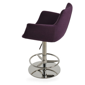 Soho Concept Bottega Arm Barstools & Counterstools - Ergonomic Comfort With 10-year Guarantee, Dark Grey & Walnut   Soho-concept-dining-chair-10610