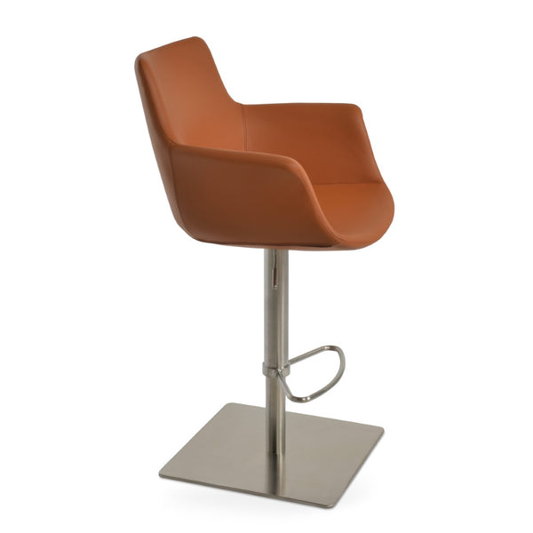 Soho Concept Bottega Arm Barstools & Counterstools - Ergonomic Design In Camira Boucle & Leather, 10-year Warranty Caramel  Soho-concept-dining-chair-10613