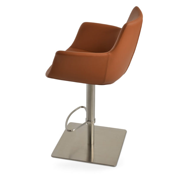 Soho Concept Bottega Arm Barstools & Counterstools - Ergonomic Design In Camira Boucle & Leather, 10-year Warranty Caramel  Soho-concept-dining-chair-07472