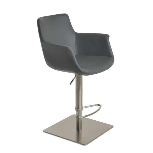 Soho Concept Bottega Arm Barstools & Counterstools - Stylish Leatherette Seats With Adjustable Heights & 2-year Warranty Grey  Soho-concept-dining-chair-10614