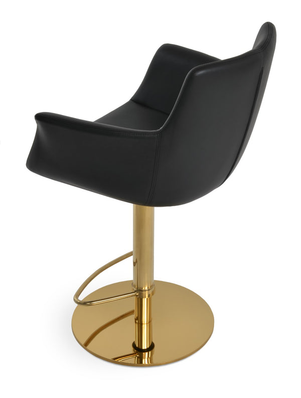 Soho Concept Bottega Arm Barstools & Counterstools - Stylish Leatherette Seats With Adjustable Heights & 2-year Warranty Gold,Black  Soho-concept-dining-chair-07473