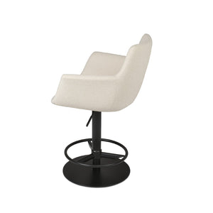 Soho Concept Bottega Ergonomic Arm Barstools & Counterstools - Premium Fabrics, Adjustable Heights, 10-year Warranty Black,White  Soho-concept-dining-chair-07476