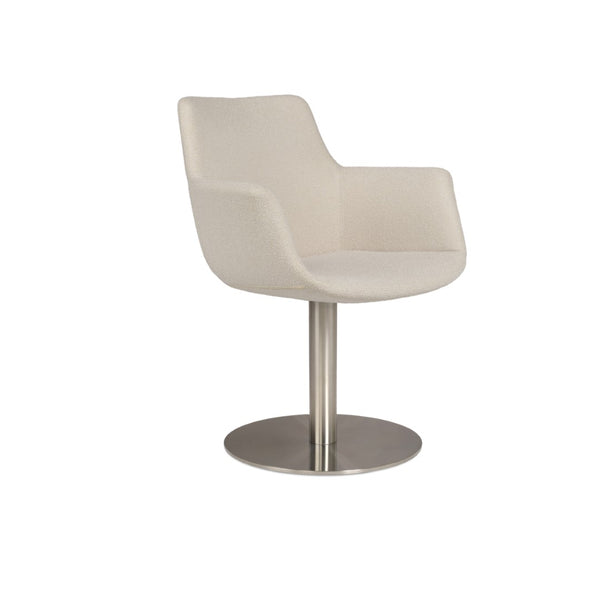 Soho Concept Bottega Arm (Large) Office Chair - Stylish Upholstered Dining Chair With 10-year Guarantee & Comfort White  Soho-concept-dining-chair-01395