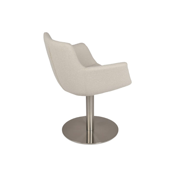 Soho Concept Bottega Arm (Large) Office Chair - Stylish Upholstered Dining Chair With 10-year Guarantee & Comfort White  Soho-concept-dining-chair-01394