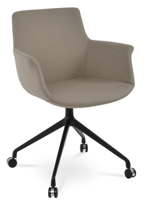 Soho Concept Bottega Arm (Large) Office Chair - Stylish Upholstered Dining Chair With 10-year Guarantee & Comfort Black,Beige  Soho-concept-dining-chair-01419