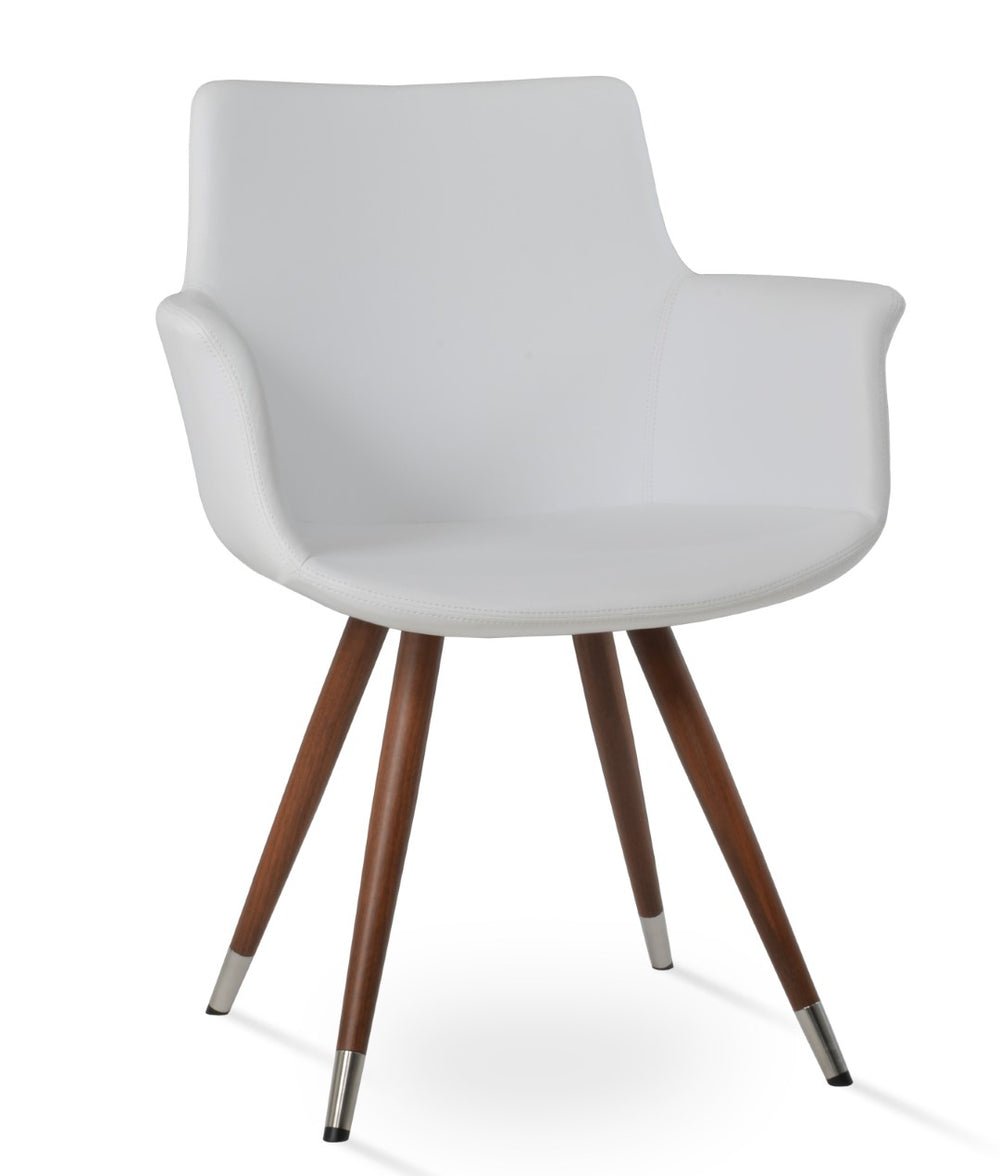 Soho Concept Bottega Arm (Large) Office Chair – Stylish Leatherette Design With Steel Base & 2-year Warranty Black,Grey  Soho-concept-dining-chair-01220