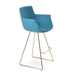 Soho Concept Bottega Arm Barstools & Counterstools - Ergonomic Comfort With 10-year Guarantee, Dark Grey & Walnut Gold,Turquoise  Soho-concept-dining-chair-10633