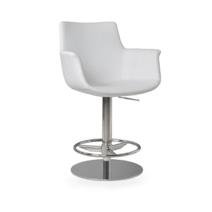 Soho Concept Bottega Arm Barstools & Counterstools - Stylish Leatherette Seats With Adjustable Heights & 2-year Warranty White  Soho-concept-dining-chair-07463