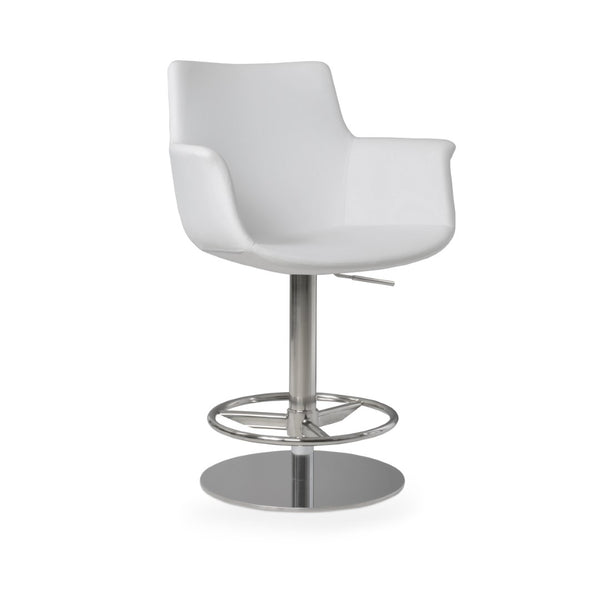 Soho Concept Bottega Arm Barstools & Counterstools - Stylish Leatherette Seats With Adjustable Heights & 2-year Warranty White  Soho-concept-dining-chair-07463