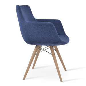 Soho Concept Bottega Arm (Large) Office Chair - Stylish Upholstered Dining Chair With 10-year Guarantee & Comfort Natural,Blue,Black  Soho-concept-dining-chair-01347