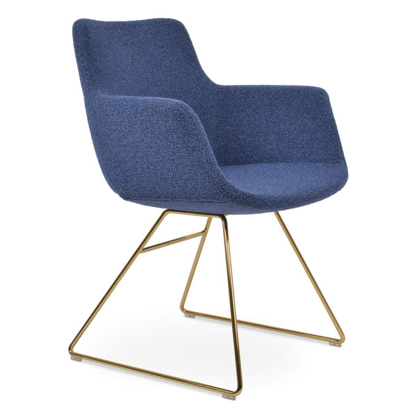 Soho Concept Bottega Arm (Large) Office Chair - Stylish Upholstered Dining Chair With 10-year Guarantee & Comfort Gold,Blue,Black  Soho-concept-dining-chair-01509