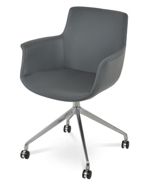 Soho Concept Bottega Arm Spider Dining Chair In Soft Grey – Sleek, Comfortable Design For Modern Interiors Grey  Soho-concept-dining-chair-01412