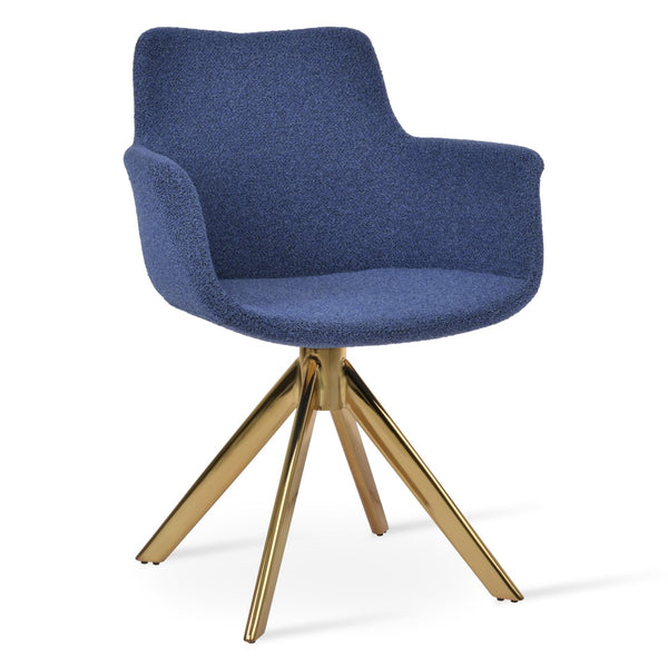 Soho Concept Bottega Arm (Large) Office Chair - Stylish Upholstered Dining Chair With 10-year Guarantee & Comfort Gold,Blue,Black  Soho-concept-dining-chair-01479