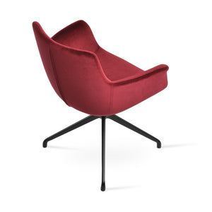 Soho Concept Bottega Arm (Large) Office Chair - Stylish Upholstered Dining Chair With 10-year Guarantee & Comfort Black  Soho-concept-dining-chair-01151