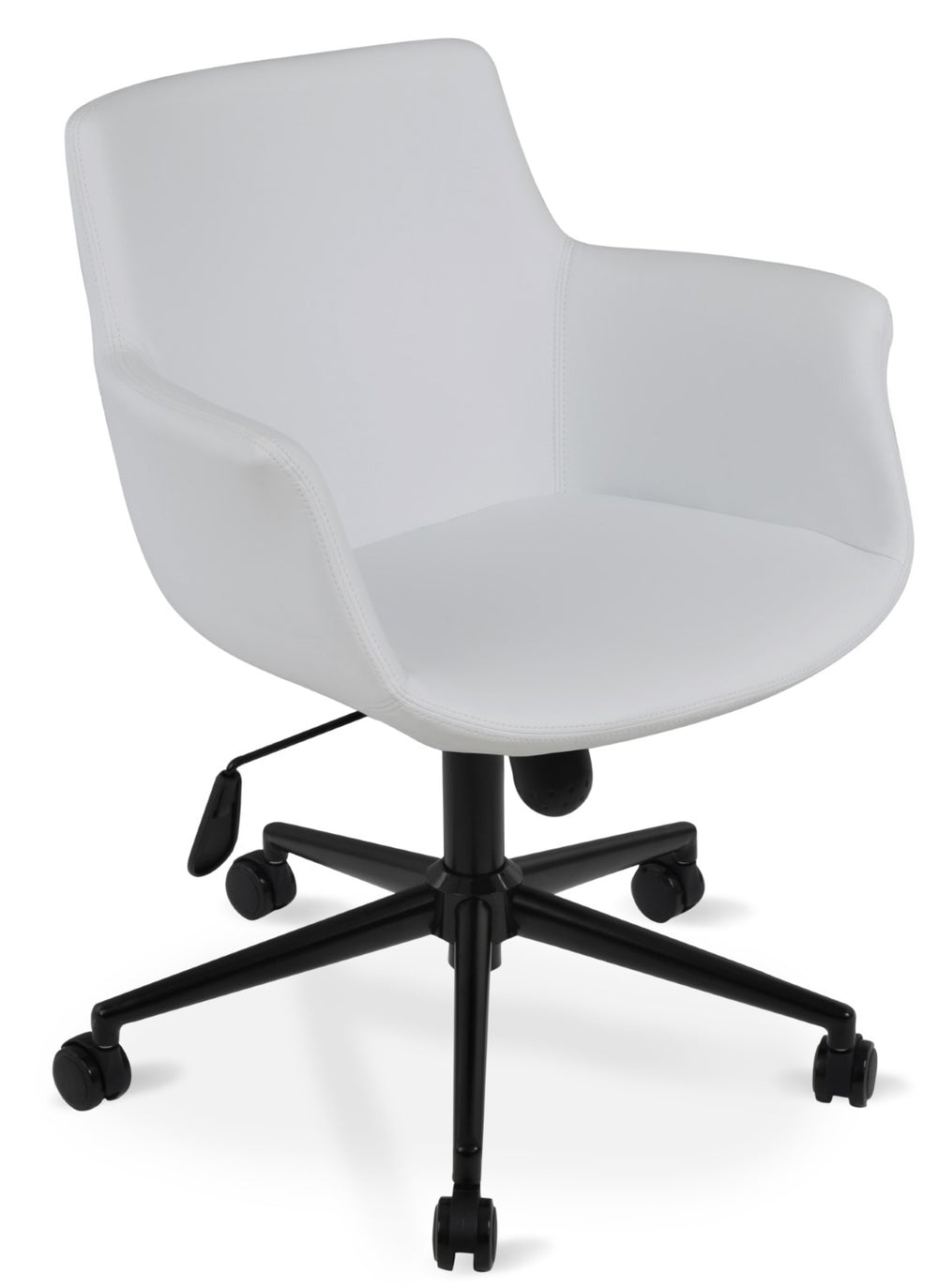 Soho Concept Bottega High Back Office Chair - Leatherette Ppm-fr, 2-year Warranty, Adjustable Height & Style Grey  Soho-concept-dining-chair-12675