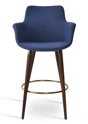 Soho Concept Bottega Stylish Barstools & Counterstools In Luxurious Fabrics - 10-year Guarantee, Italian Craftsmanship Blue,Black,Walnut,Gold  Soho-concept-dining-chair-10678
