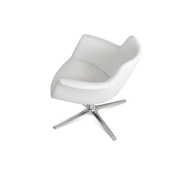 Soho Concept Bottega Lounge Soft White Leatherette Chair - Stylish Comfort With 2-year Guarantee, Ppm-fr Model White  Soho-concept-dining-chair-12944