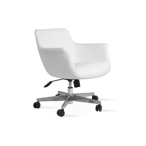 Soho Concept Bottega Lounge Soft White Leatherette Chair - Stylish Comfort With 2-year Guarantee, Ppm-fr Model White  Soho-concept-dining-chair-11693
