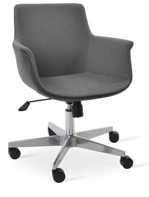 Soho Concept Bottega Arm Executive Office Chair - Luxurious Upholstery, Ergonomic Design, 10-year Guarantee, Blue Camira Era Fabric  Soho-concept-dining-chair-11702