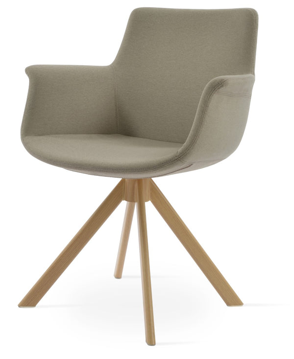 Soho Concept Bottega Sword Swivel Armchair - Stylish Dining Chair In Premium Fabrics With 10-year Guarantee! Natural,Beige  Soho-concept-dining-chair-01590