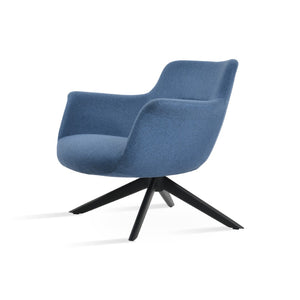 Soho Concept Bottega Sword Lounge Chair - Stylish Swivel Design With Durable Wool Fabrics & 10-year Guarantee Black,Blue  Soho-concept-dining-chair-12962