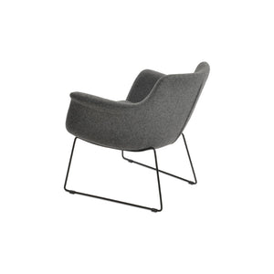 Soho Concept Bottega Wire Lounge Chairs With Premium Wool Fabrics & 10-year Guarantee - Modern Design, 350 Lb Capacity Black,Dark Grey  Soho-concept-dining-chair-12965