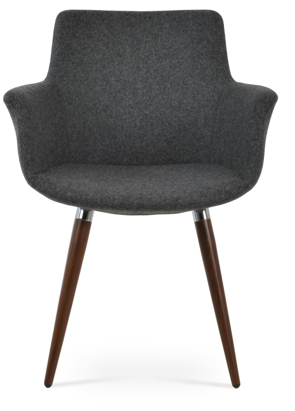 Soho Concept Bottega Star Armchair Dining Chair - Premium Camira Wool, Stylish Steel Base, 10-year Guarantee Black,Gold,Dark Grey  Soho-concept-dining-chair-01618