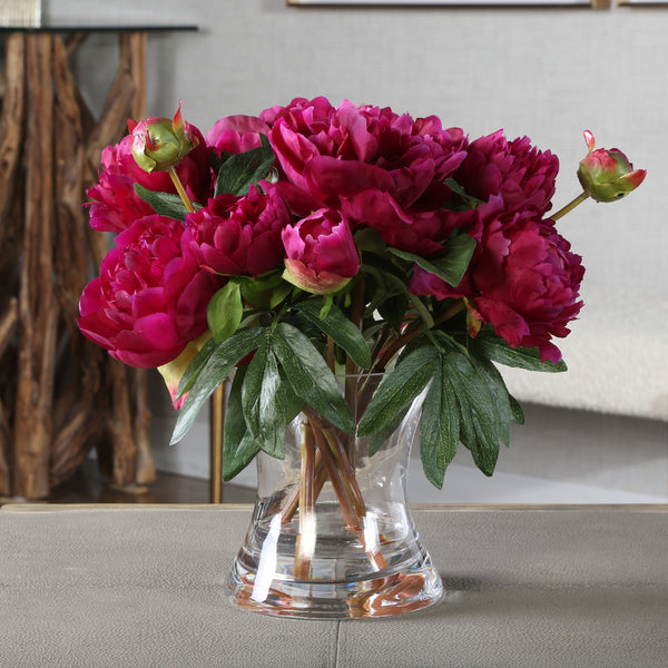 Uttermost Prima Peony Bouquet 60195 POLYESTER,PLASTIC,IRON,GLASS
